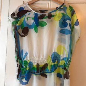 Bright colored blouse